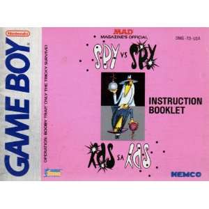 com Spy vs Spy GB Instruction Booklet (Game Boy Manual Only   NO GAME 