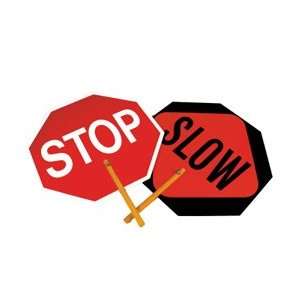 PS1   Safe T Paddle Sign, Stop/Slow, 10 Handle  