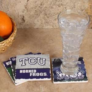  NCAA Texas Christian Horned Frogs (TCU) 4 Pack Square 