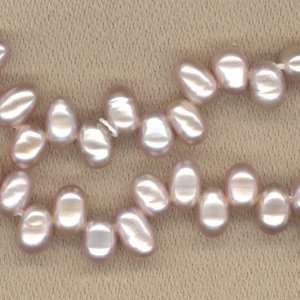  Freshwater Pearls Pink Top Drilled 6mm, Strand Office 