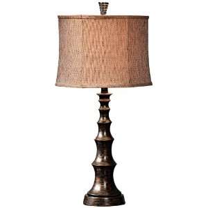  Weathered Bronze Tweedy Linen Table Lamp