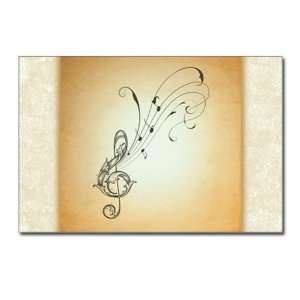    Postcards (8 Pack) Treble Clef Music Notes 