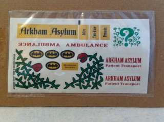   RARE Retired Lego Set #7785 Batman Arkham Asylum Stickers  
