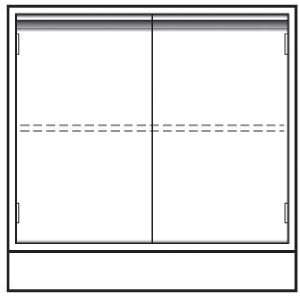   Height Base Cabinets, Double Door Cupboard   Model CFC 2035 12   Each