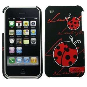   Rubberized Back Cover for Apple iPhone 3G & 3GS, Lady Bug Electronics