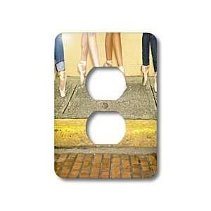   clothing but wearing ballet shoes   Light Switch Covers   2 plug