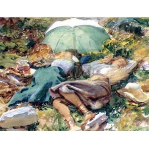   of 21 Gloss Stickers Sargent John Singer A Siesta