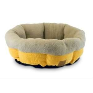  Mod Chic Round Shearling Pet Cup Yellow