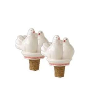  Pfaltzgraff Turtle Doves Wine Stoppers, Set of 2 Kitchen 