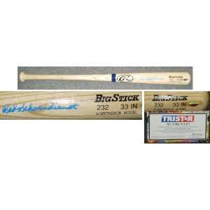   Red Schoendienst Signed Big Stick Name Engraved Bat