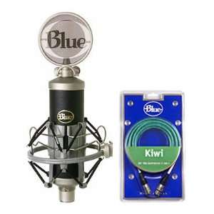  Blue Baby Bottle Condenser Microphone, Custom Shockmount, Pop 