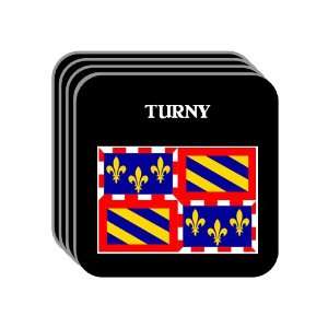  Bourgogne (Burgundy)   TURNY Set of 4 Mini Mousepad 