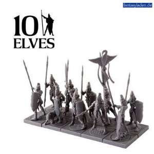  Elves Spearmen Command Troop (10) Toys & Games