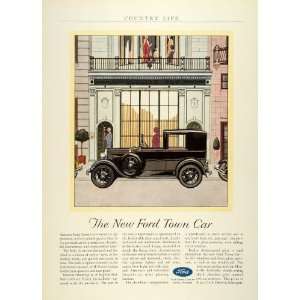  1931 Ad Ford Motor Co Detroit Michigan Town Car Art Deco 
