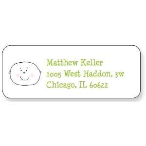   Bee Personalized Return Address Labels   Baby Face