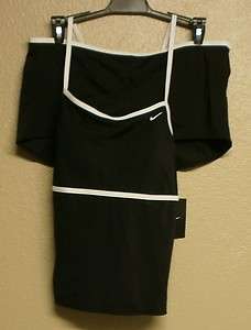 Nike Swim 2 Piece Tankini Boy Shorts Swimsuit/Bathing Suit Womens 