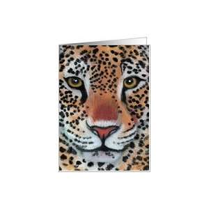  Leopard Jaguar Wildife Cat. Blank all occasion Card 