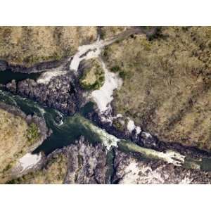  The Turbulent Zambezi River Just Downstream from Victoria 