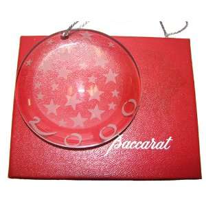  Retired 2000 Baccarat Millenium Crystal Christmas Ornament 