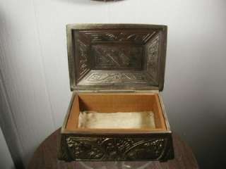 Art Deco Art Nouveau Cigarette Box Jewelry Casket  