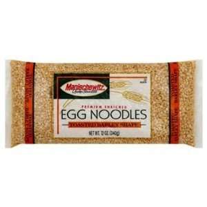 Manischewitz Premium Enriched Egg Noodles Barley Shaped   12 Packages 
