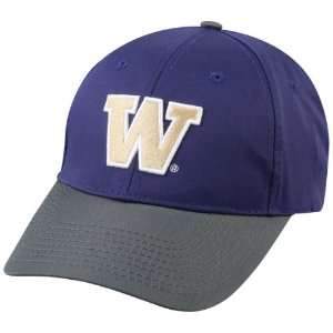  NCAA College ADULT WASHINGTON HUSKIES Purple/Gray W Hat 