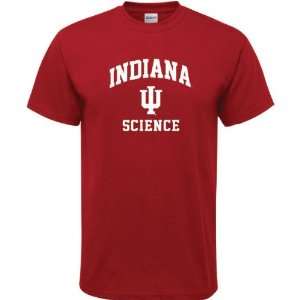 Indiana Hoosiers Cardinal Red Science Arch T Shirt  Sports 
