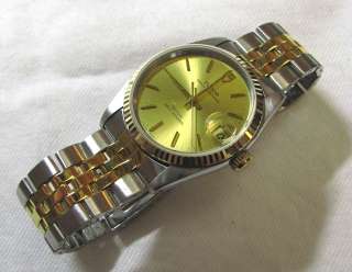 Rolex Tudor Gold/SS Prince Oysterdate 74033, Automatic, Sapphire 