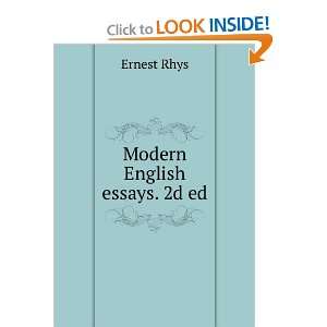  Modern English essays Ernest Rhys Books