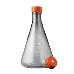   2000mL Disposable Baffled Erlenmeyer Flask with Vent Cap (Case of 6