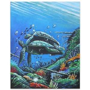  Turtle Family~On Canvas Paintings~Art