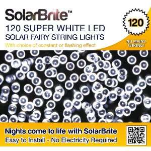  Solar Brite Solar Fairy Lights 120 Super Bright White LED 