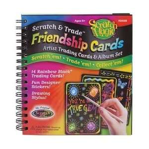  Scratch Art Magic Scratch & Trade Friendship Cards 18/Pkg 