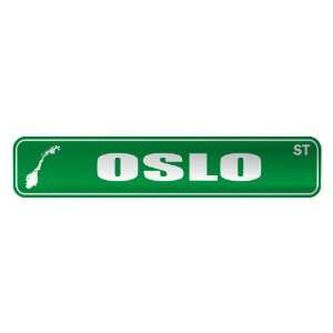   OSLO ST  STREET SIGN CITY NORWAY