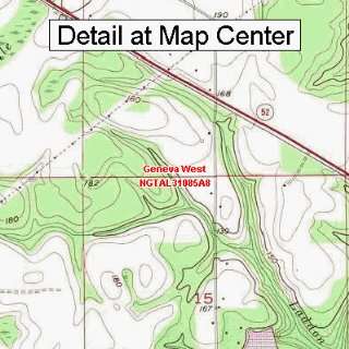  USGS Topographic Quadrangle Map   Geneva West, Alabama 