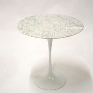 moderntomato 20 round white marble tulipo side table  