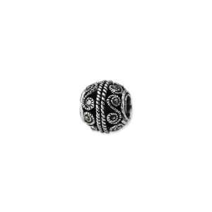  Silver Reflections Marcasite Bali Charm Jewelry
