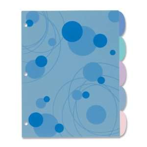 Avery Studio Collection Bubbles Design Tabbed Divider,5 x Tab Write on 