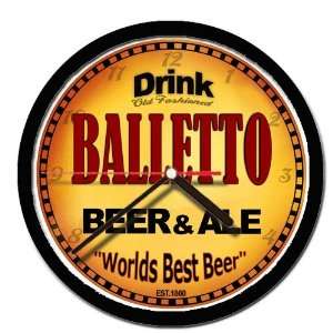  BALLETTO beer and ale wall clock 