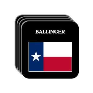 US State Flag   BALLINGER, Texas (TX) Set of 4 Mini Mousepad Coasters