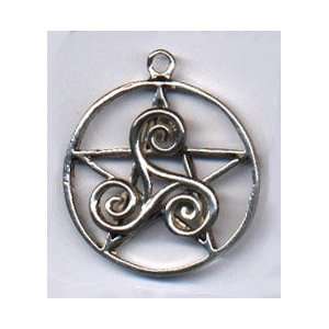  Celtic Triskele Pentagram Pentacle Druid WICCAN JEWELRY 
