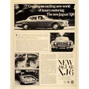 1968 Ad Jaguar XJ6 Saloon Automobile Interior Car Trunk   Original 