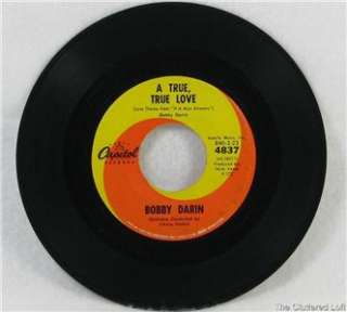 IF A MAN ANSWERS / A TRUE TRUE LOVE 1962 Bobby Darin 45 rpm Vinyl 
