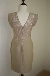   AIMEE LACE COCKTAIL DRESS asymmetrical details classic fit size 4/6