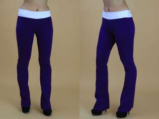 trendy low rise hot athletic workout pants with bootcut legs 2