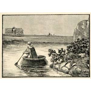 1903 Print Kufa Gufa Arab Tigris Faucher Gudin River Transportation 