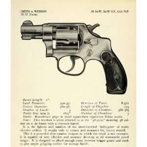  1948 Print .38 32 Terrier Smith Wesson Colt N. P. Revolver 