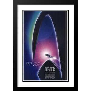 Star Trek Generations 20x26 Framed and Double Matted Movie Poster   B 