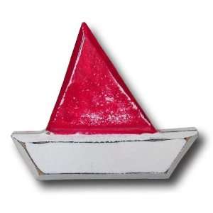   World Kids DP00000513 Dsitressed Barco Boat Red  Door Pull   Pack of 2
