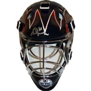   Oilers Autographed Replica Mini Goalie Mask